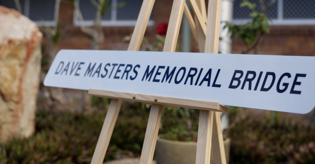 Dave Master Mmeorial Bridge in Deception Bay