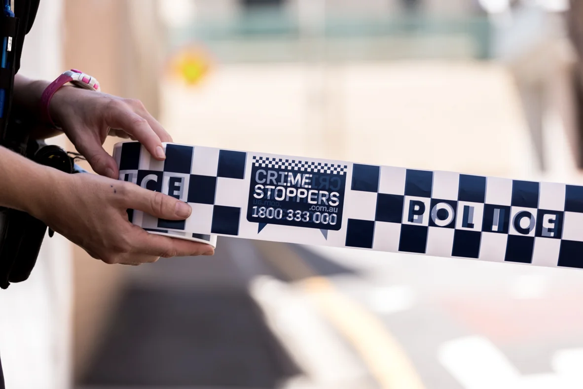 Police searching streets in Joyner