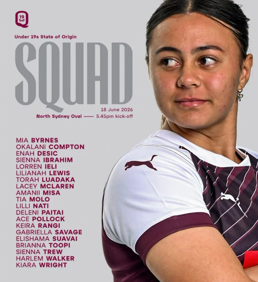 KJ and Lilliana rugby selections