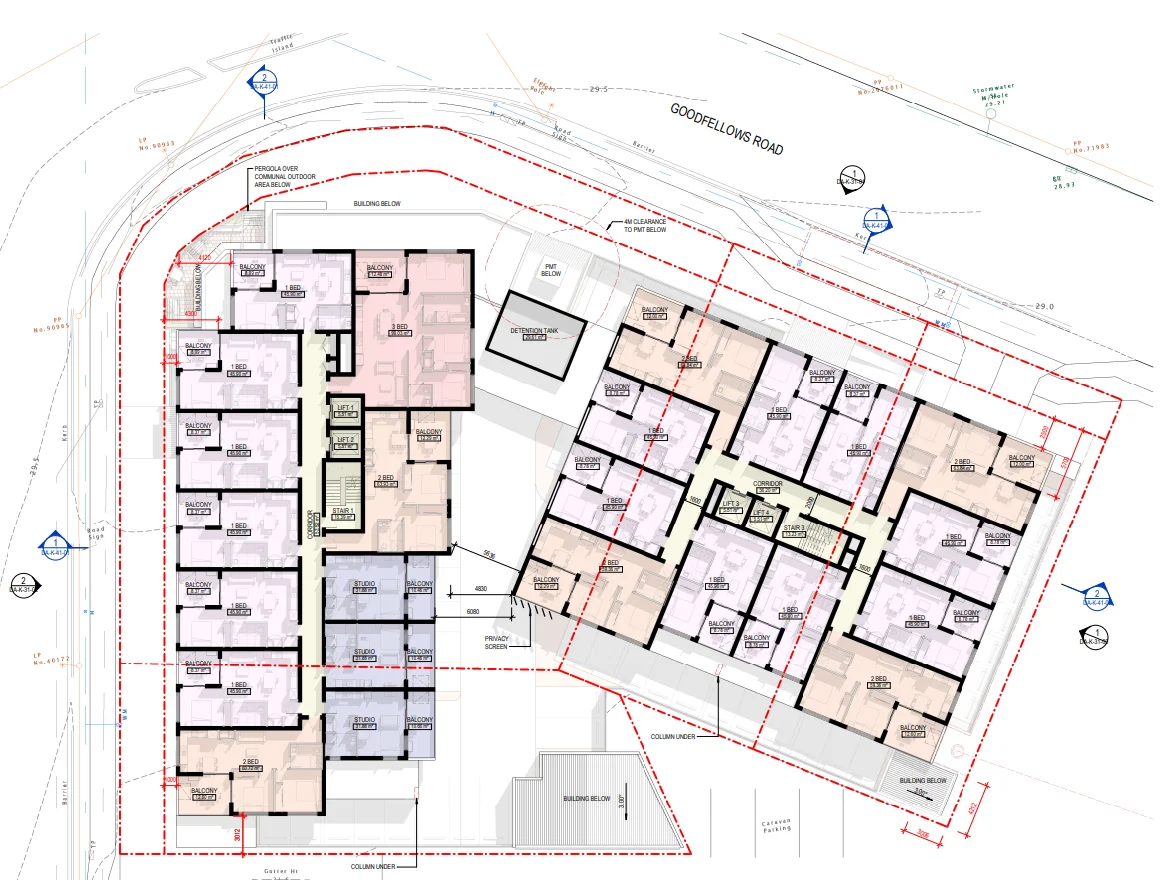 Proposed seven-storey community housing buildings